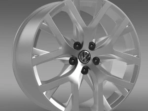 volkswagen crosspolo 2014 rim 3D Model