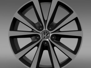 volkswagen polo 2014 rim 3D Model