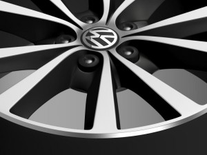 volkswagen polo 2014 rim 3D Model