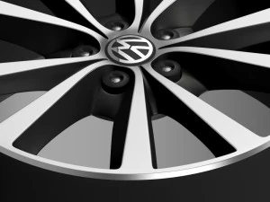volkswagen polo 2014 rim 3D Model
