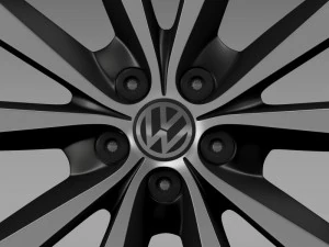 volkswagen polo 2014 rim 3D Model