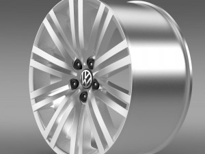 volkswagen polo bluegt rim 3D Model