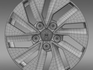 volkswagen polo bluemotion rim 3D Модель