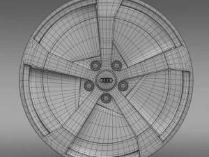 audi r8 e tron 2013 rim 3D Model