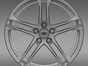 audi r8 gt rim 3D Model