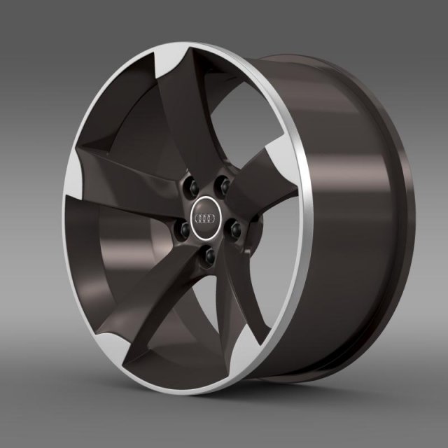 audi r8 spyder rim 3D Model .c4d .max .obj .3ds .fbx .stl .blend