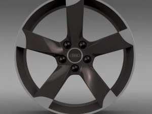 audi r8 spyder rim 3D Model