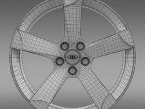 audi r8 spyder rim 3D Model