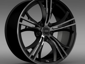 audi r8 v10 exclusive rim 3D Model