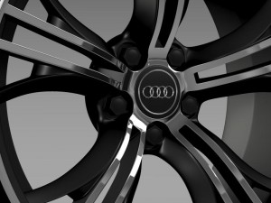 audi r8 v10 exclusive rim 3D Model