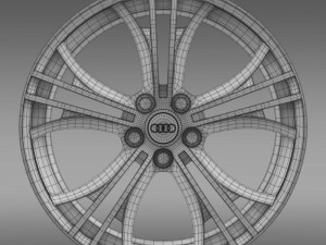 audi r8 v10 exclusive rim 3D Model