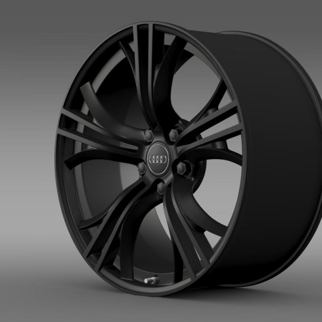 audi r8 v10 plus 2013 rim 3D Model .c4d .max .obj .3ds .fbx .stl .blend 