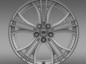 audi r8 v10 plus 2013 rim 3D Model