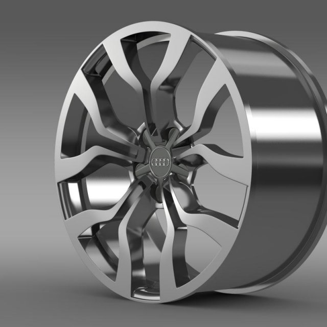 audi r8 v10 spyder 2013 rim 3D मॉडल .c4d .max .obj .3ds .fbx .stl .blend 