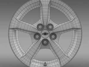 chevrolet camaro convertible 2014 rim 3D-Modell