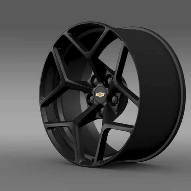 chevrolet camaro z28 2014 rim 3D Модель .c4d .max .obj .3ds .fbx .stl .blend