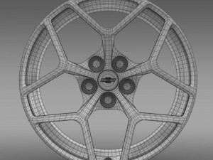 chevrolet camaro z28 2014 rim 3D Модель