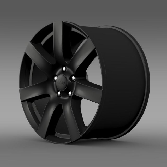 jeep wrangler anlimited altitude 2014 rim 3D Model .c4d .max .obj .3ds .fbx .stl .blend 