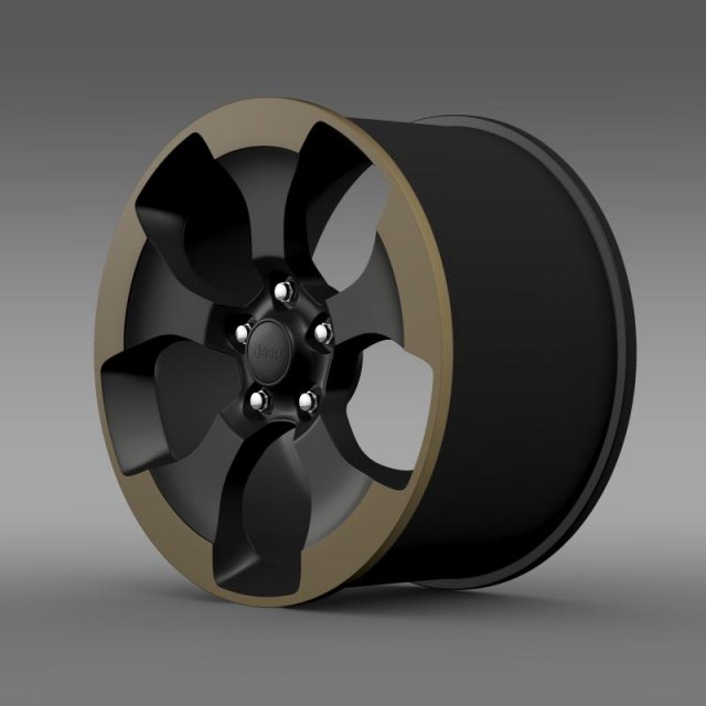 jeep wrangler dragon edition 2014 rim 3D Model .c4d .max .obj .3ds .fbx .stl .blend 