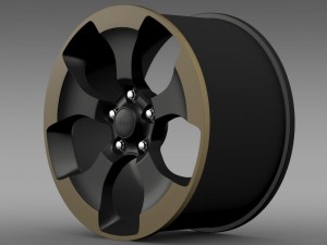 jeep wrangler dragon edition 2014 rim 3D Model