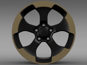 jeep wrangler dragon edition 2014 rim 3D Model