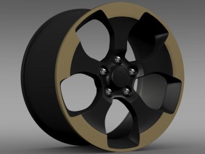 jeep wrangler dragon edition 2014 rim 3D Model