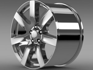 jeep wrangler indian summer 2014 rim 3D Модель