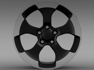 jeep wrangler polar 2014 rim 3D Модель