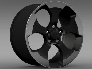 jeep wrangler polar 2014 rim 3D Модель