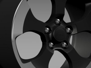 jeep wrangler polar 2014 rim 3D Модель