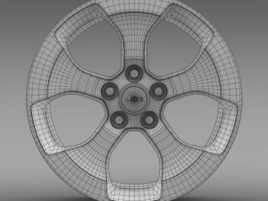 jeep wrangler polar 2014 rim 3D Модель