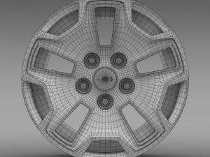jeep wrangler willys wheeler edition 2014 rim 3D 모델
