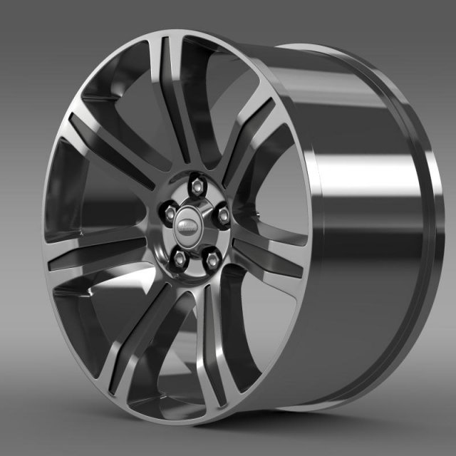 rangerover autobiography black rim 3D Модель .c4d .max .obj .3ds .fbx .stl .blend 