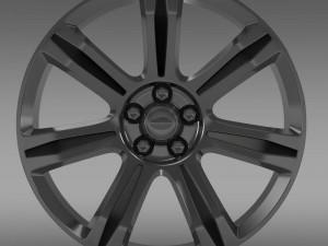 rangerover autobiography black rim 3D Модель
