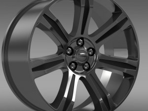 rangerover autobiography black rim 3D Модель