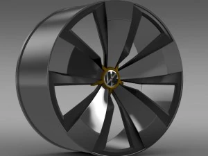 volkswagen beetle dune rim 3D Model