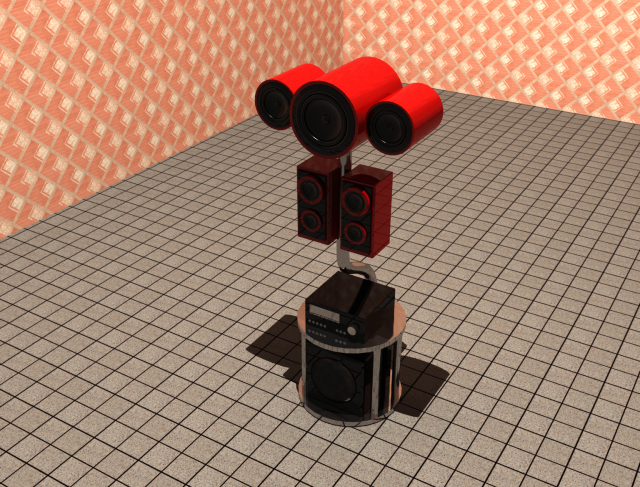 akkustik system 3D Model .c4d .max .obj .3ds .fbx .stl .blend 