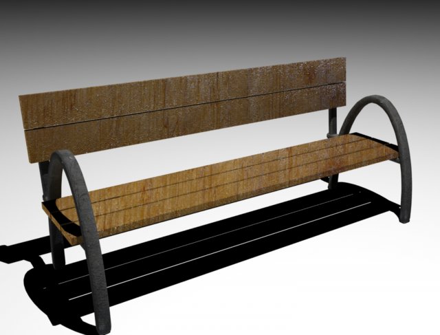 only bench 3D Модель .c4d .max .obj .3ds .fbx .stl .blend 