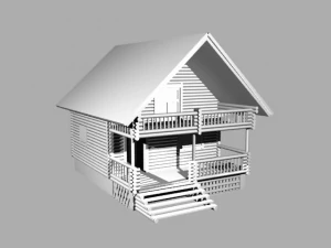 casa pequena Modelo 3D