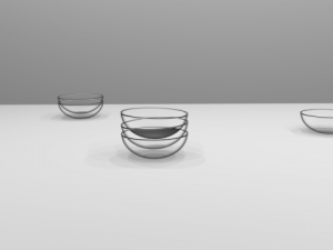 the glass bowls 3D Model