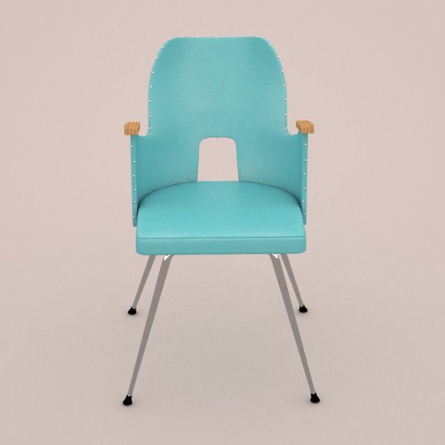 retro chair 3D Model .c4d .max .obj .3ds .fbx .stl .blend