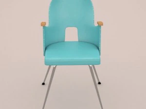 retro krzesło Model 3D