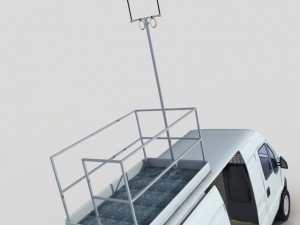 fiat van for radio transmission 3D 模型