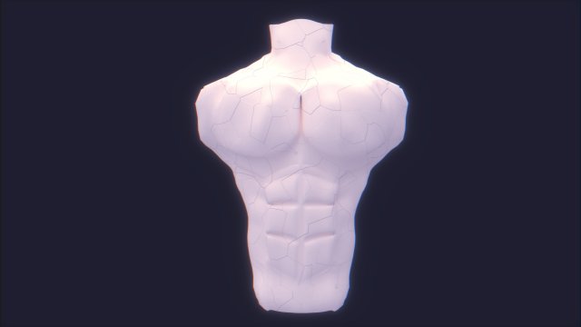 male bust 3Dモデル .c4d .max .obj .3ds .fbx .stl .blend 