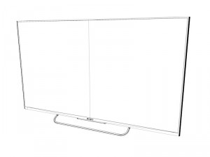 sony w8 led tv 3D-Modell