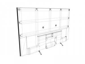 sony w8 led tv 3D-Modell