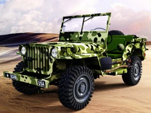 jipe ​​willys Modelo 3D