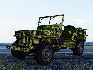 지프 윌리스 3D 모델