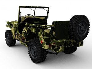 jeep willys 3D मॉडल