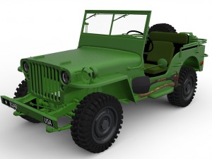 jeep willys 3D मॉडल
